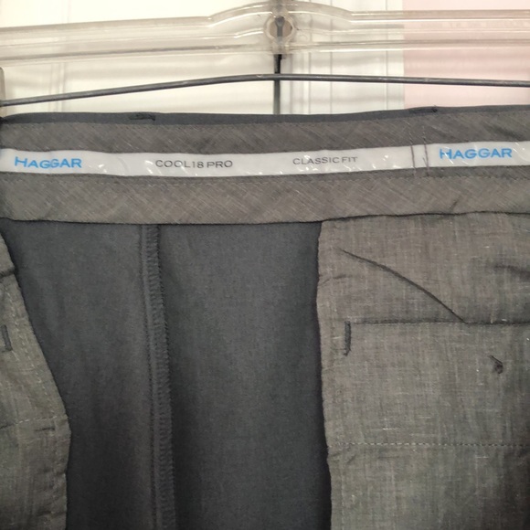 Haggar dark grey men’s dress pants size 40x30 - Picture 4 of 6